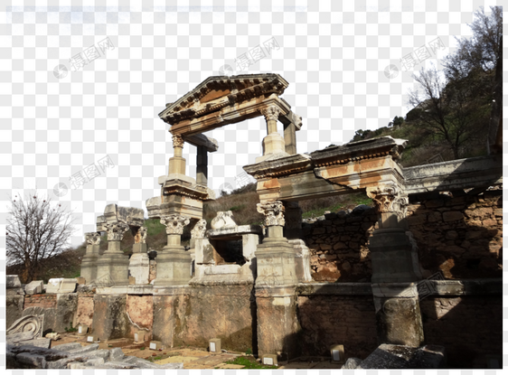 土耳其以弗所古城遗址图片