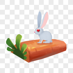 兔子胡萝卜图片