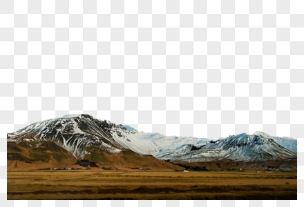 冰岛雪山图片