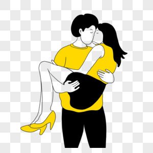 爱情亲吻抱着女孩亲吻的男孩素材