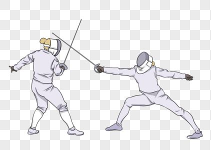 奥运会击剑比赛高清图片
