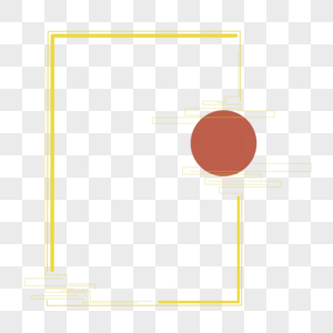 中国风太阳云纹边框图片