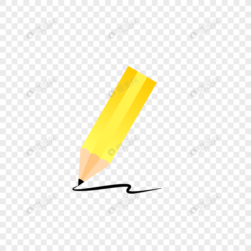黄色铅笔图片