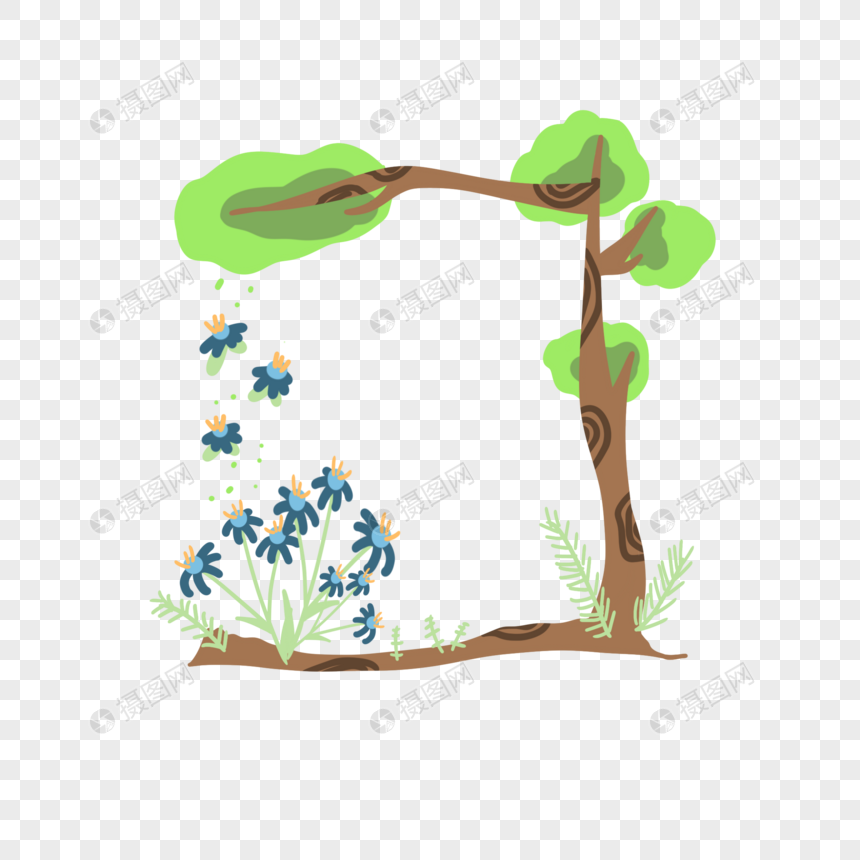 植物边框元素素材下载 正版素材 摄图网