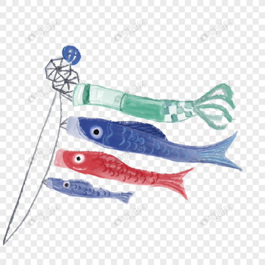 儿童节鲤鱼旗图片