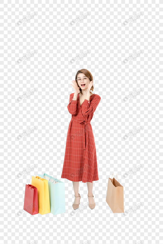女性购物逛街图片
