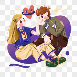 七夕节绅士亲手的情侣图片素材