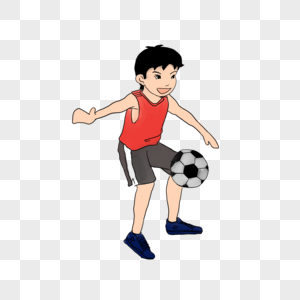 儿童节踢足球的男孩图片