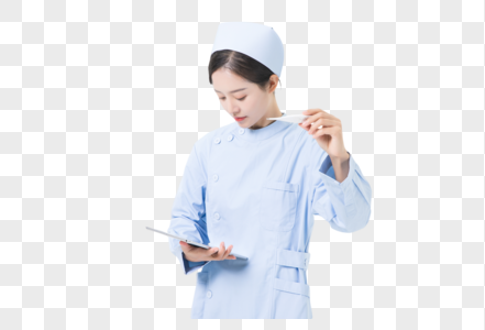 护士拿着平板电脑图片