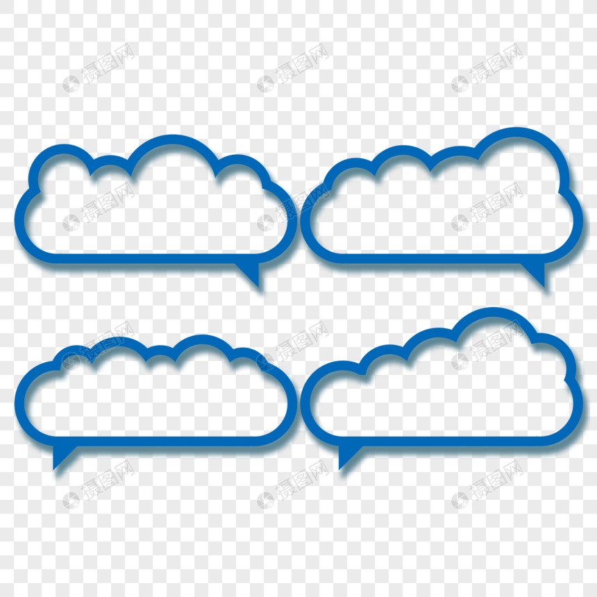 云对话框图片