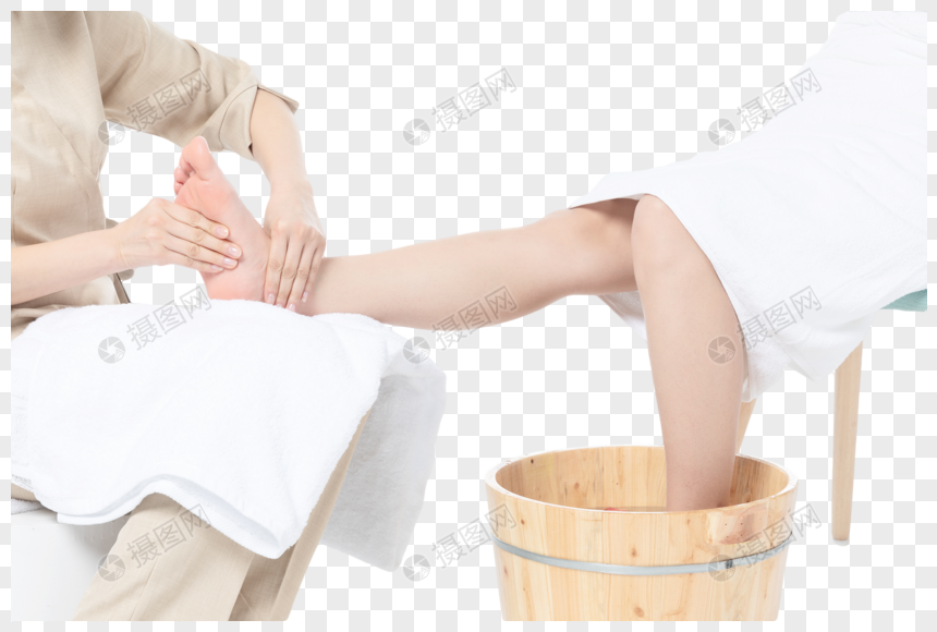 女性足底按摩元素素材下载 正版素材 摄图网