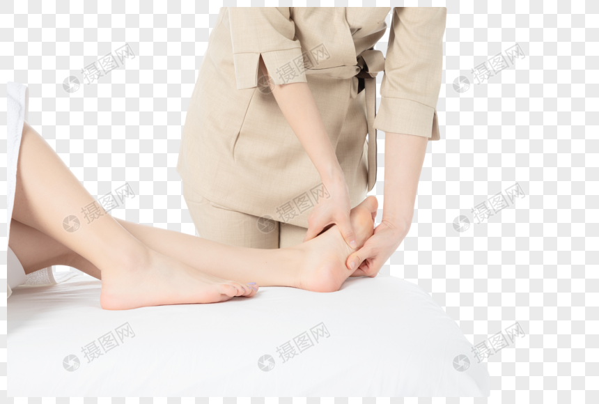 女性足底按摩元素素材下载 正版素材 摄图网