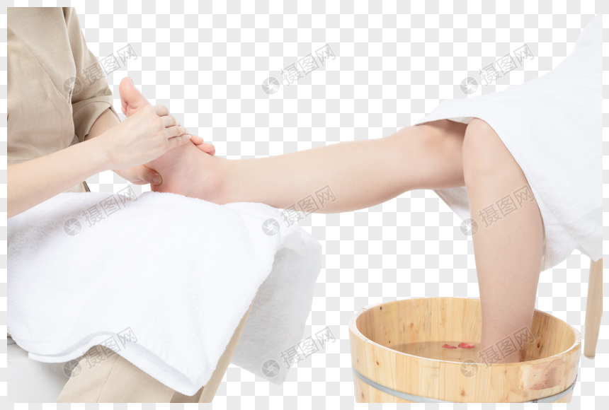 女性足底按摩元素素材下载 正版素材 摄图网
