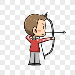 射箭漫画图图片