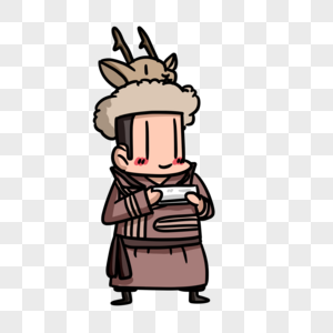 鄂伦春族民族服饰大家庭图片素材