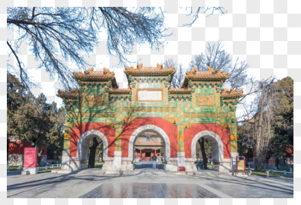 北京国子监古建筑图片