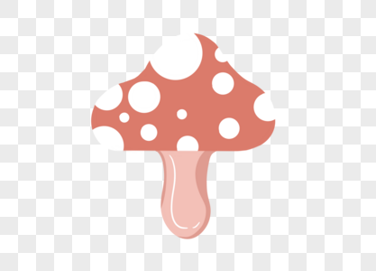 可爱红色蘑菇图片