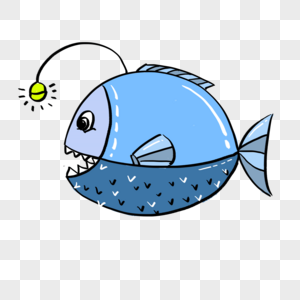 卡通海洋生物鱼免抠素材图片