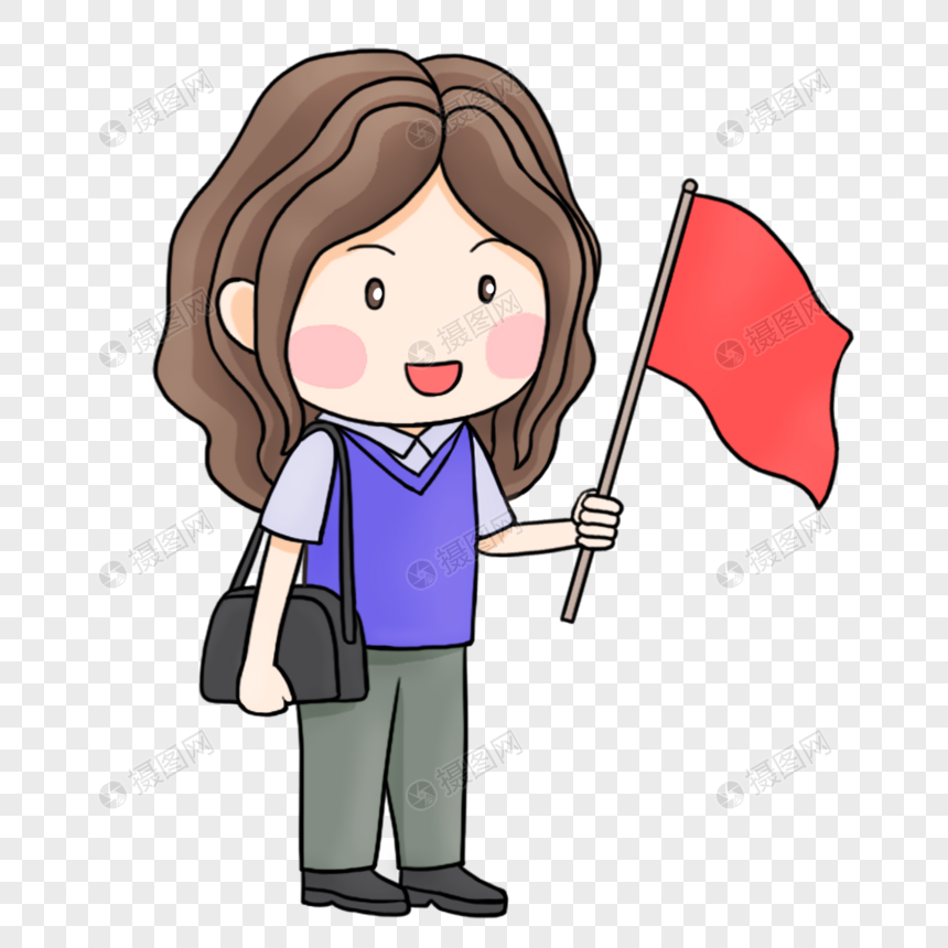 卡通女老师 卡通女导游