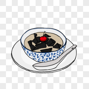 龟苓膏奶茶图片