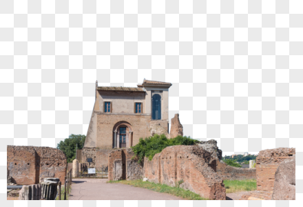 意大利罗马古建筑遗址高清图片