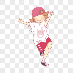 跳舞培训跳街舞的女孩素材