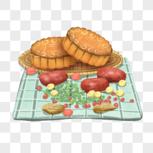 中秋节月饼食材图片