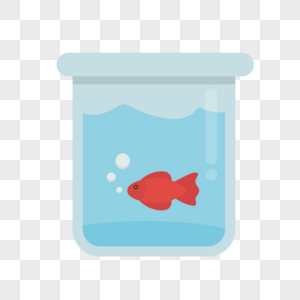 金鱼鱼缸卡通高清图片