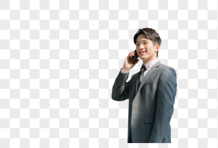 商务男性在打电话图片