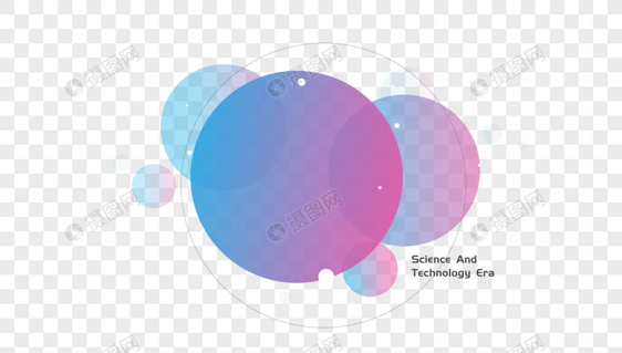 圆形科技扁平化背景元素设计图片