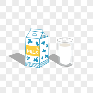 早餐牛奶纸盒牛奶杯装牛奶图片