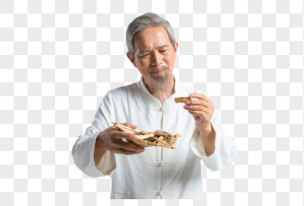 老中医手拿医书形象元素素材下载 正版素材 摄图网