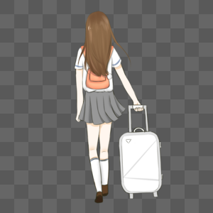 分别时离去的背影图片