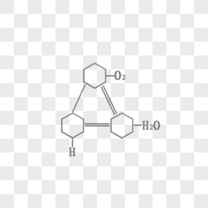 医学生物学化学分子结构式H2O高清图片