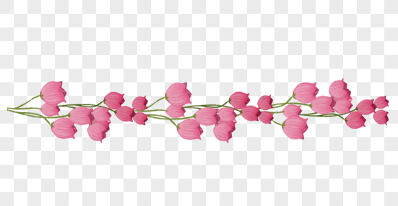 花朵分隔线图片