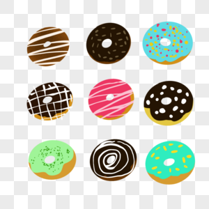 甜甜圈组图图片