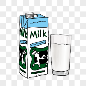 牛奶元素图片