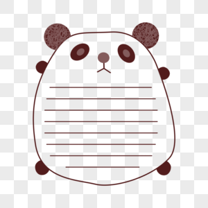 可爱熊猫边框底纹装饰小熊高清图片素材