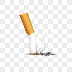 AI矢量图卡通立体烟头香烟戒烟元素高清图片