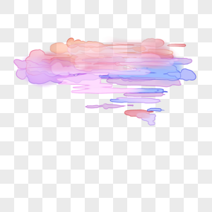 彩色水彩云图片