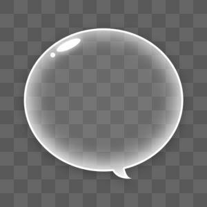 透明泡沫聊天气泡图片