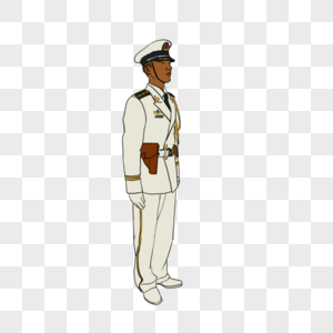 海军将士元素图片