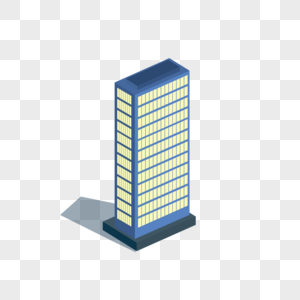 AI矢量图2.5D建筑高楼大厦写字楼图片