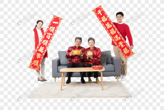 新年家庭春联图片