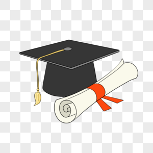 学士帽矢量图片