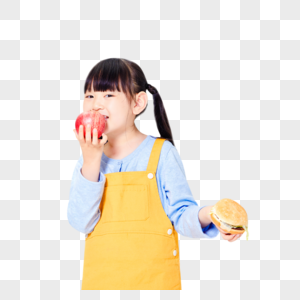 小女孩吃食物图片
