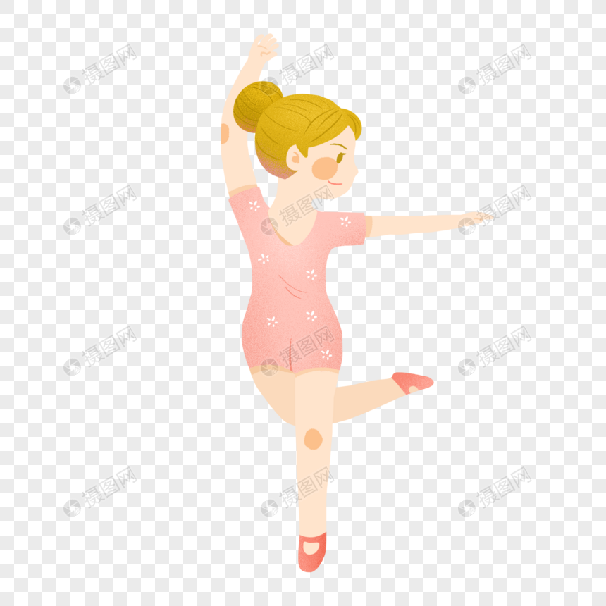 暑期艺术培训跳芭蕾舞的女孩图片