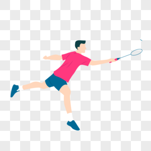 打羽毛球打羽毛球男人高清图片