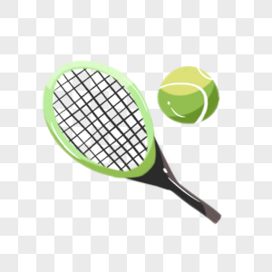 网球手绘网球高清图片