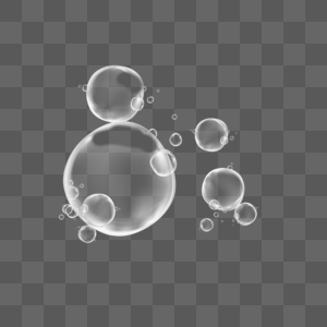 透明漂浮气泡素材图片